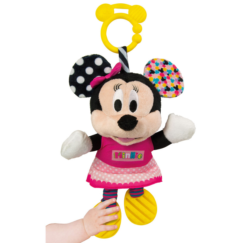 Baby Clementoni Disney Βρεφικό Παιχνίδι Minnie Χνουδωτό-Κουδουνίστρα