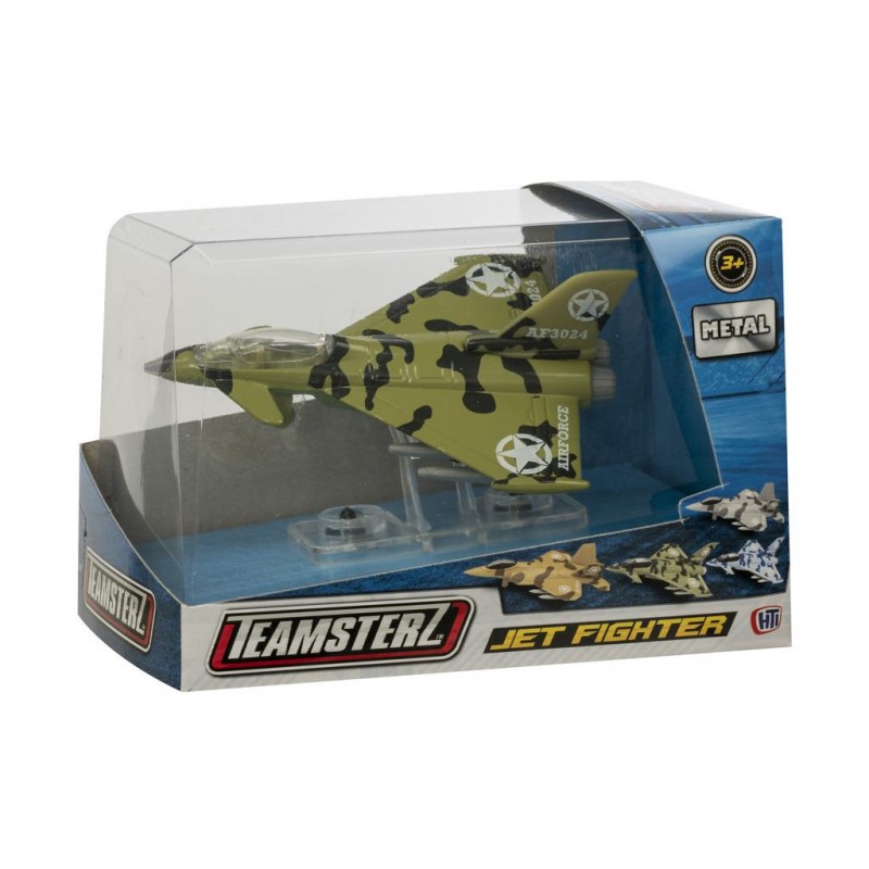 Teamsterz Die-Cast Jet Fighter Μεταλικό Αεροπλάνο - 4 Σχέδια