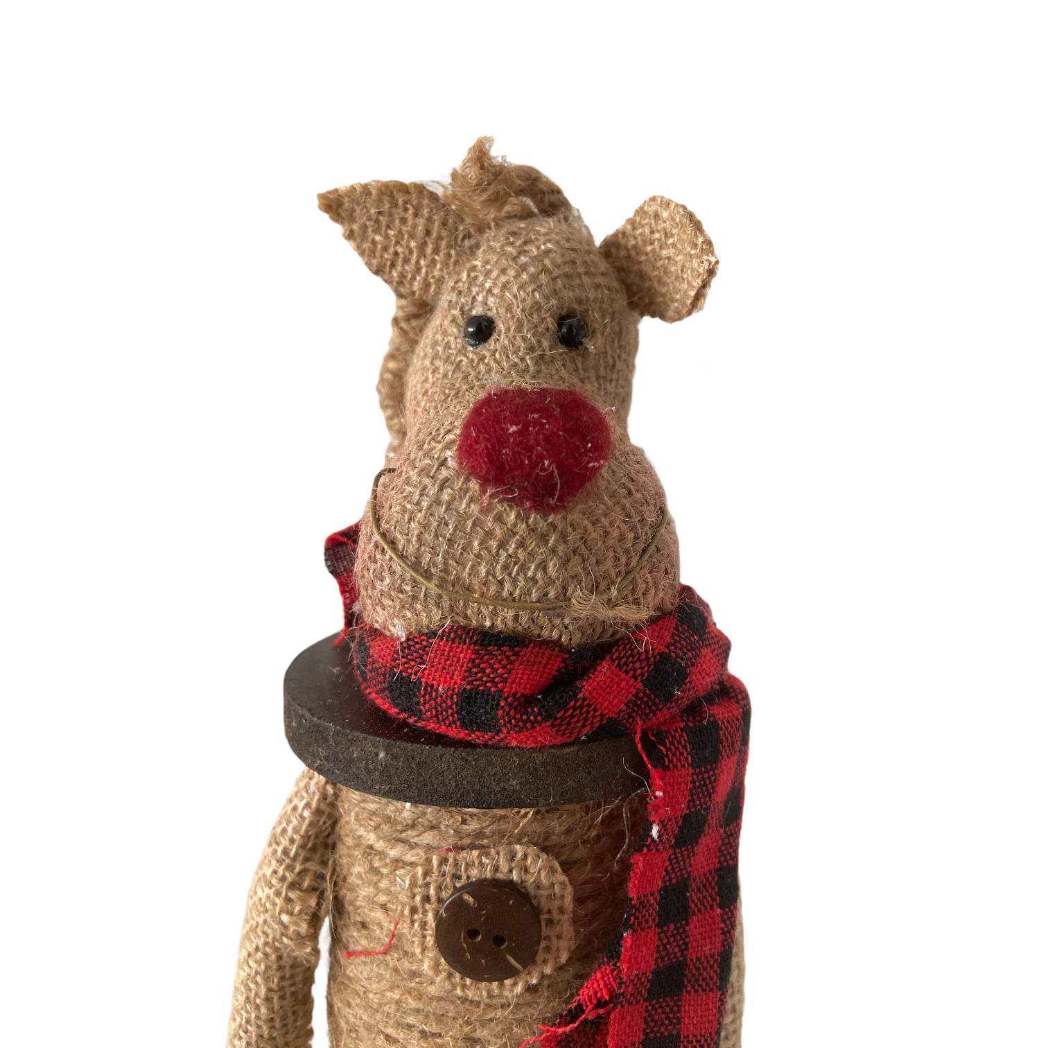 Χριστουγεννιάτικη Διακοσμητική Φιγούρα Τάρανδος Καθιστός 10x10x40cm