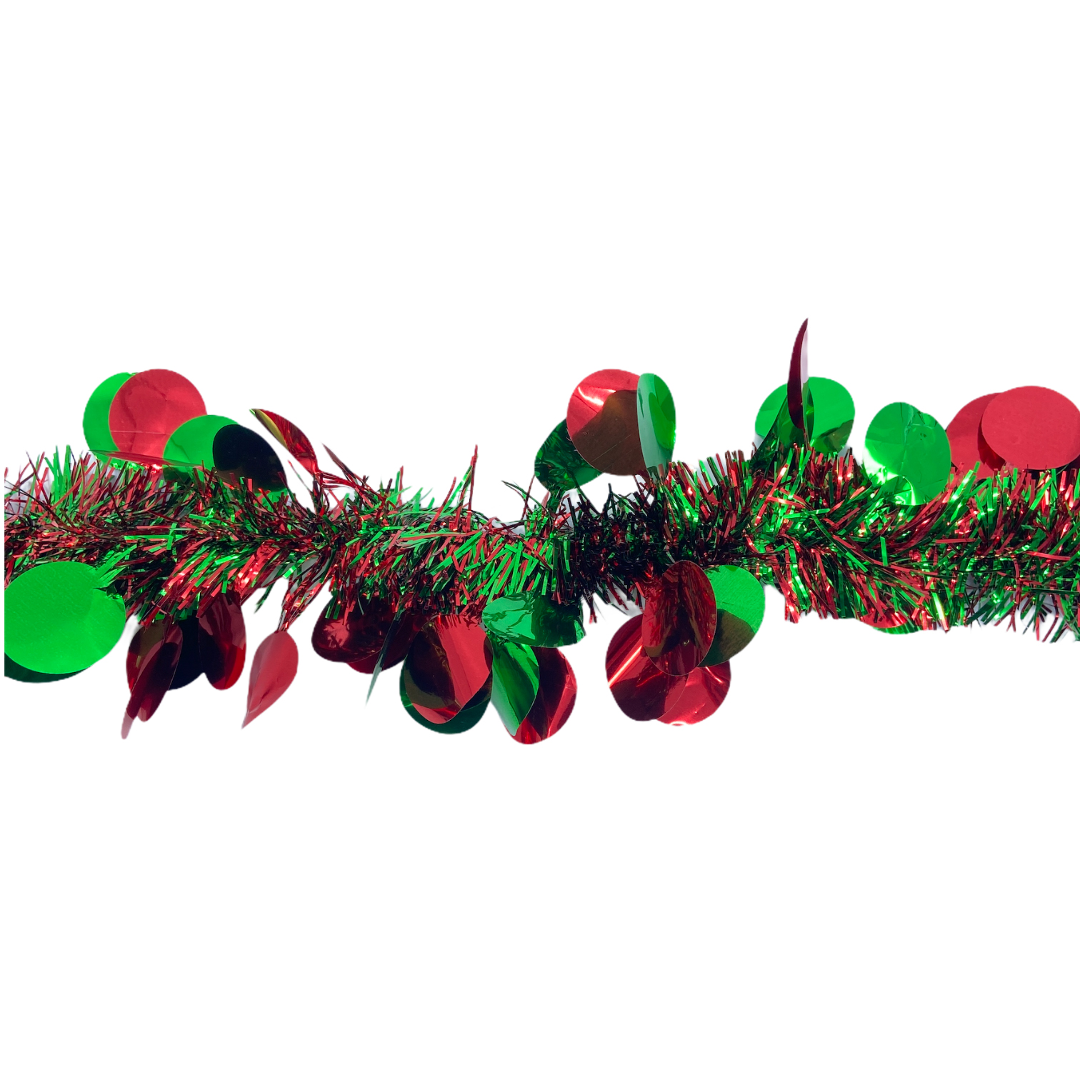 Χριστουγεννιάτικη Τρέσα 13cm 5 Χρώματα Μπάλες 2m