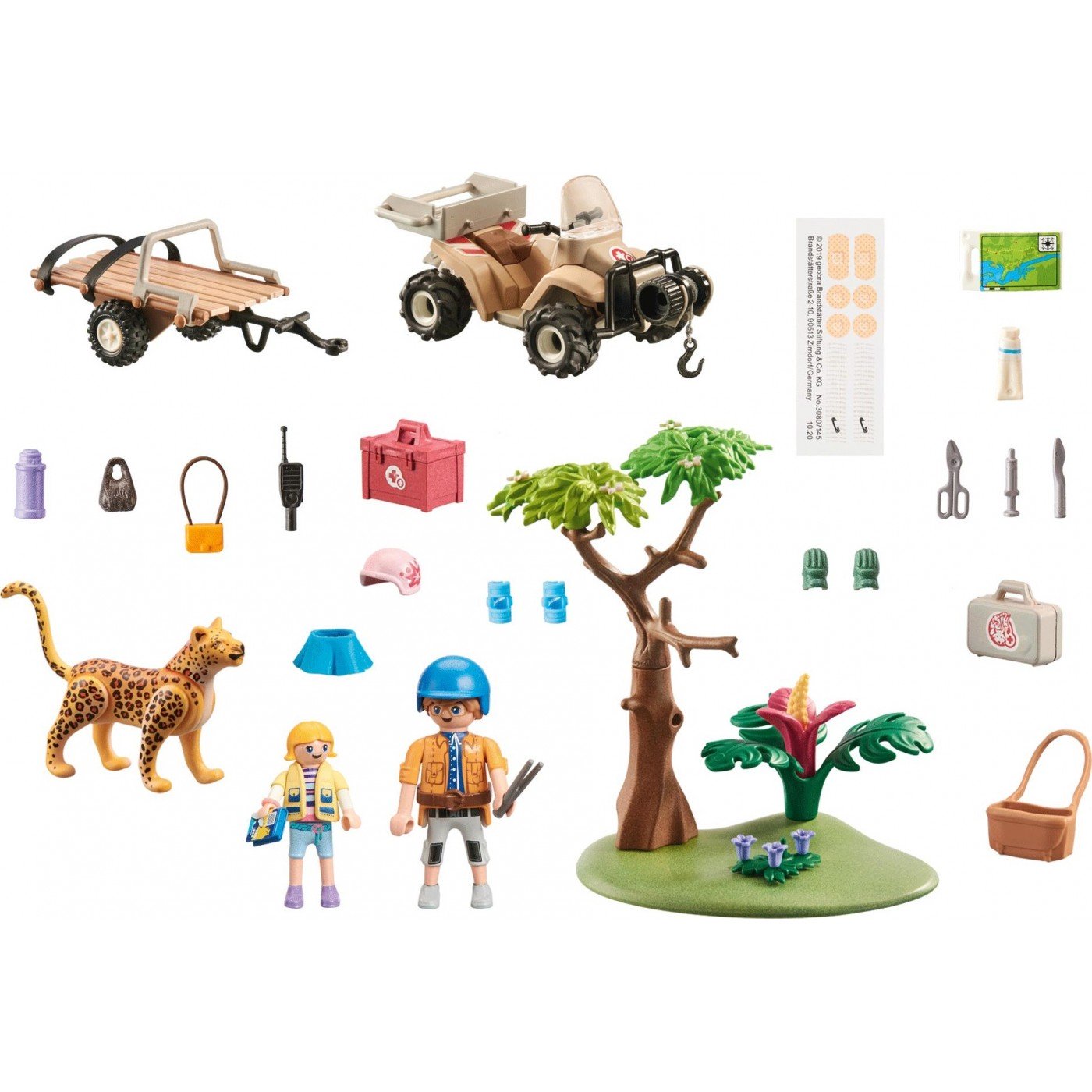 Playmobil Wiltopia - Φροντιστές Ζώων Με Εξερευνητικό Όχημα (71011)