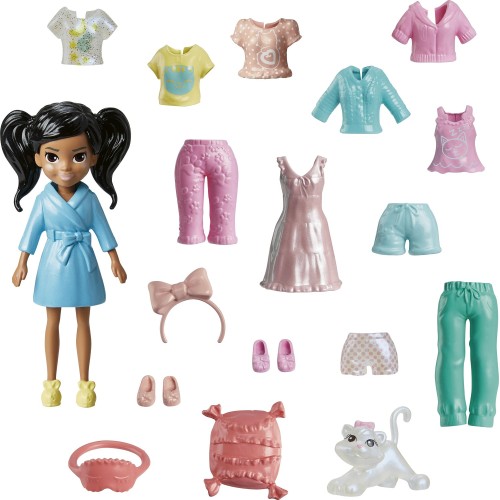 Mattel Polly Pocket Κούκλα Με Μόδες Μεσαίο Pack 4 (HKV88/HKV92)