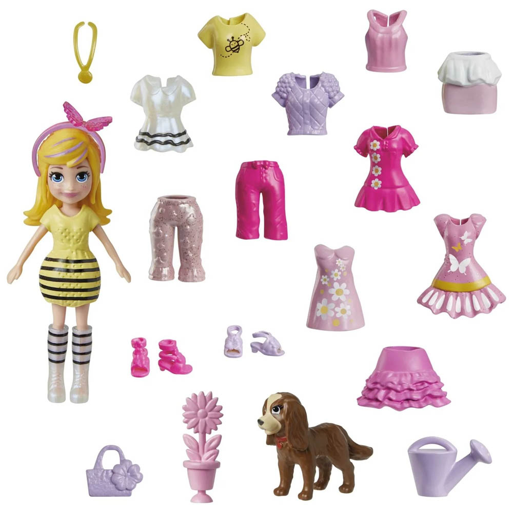 Mattel Polly Pocket Κούκλα Μόδας (HKV88/HKV89)