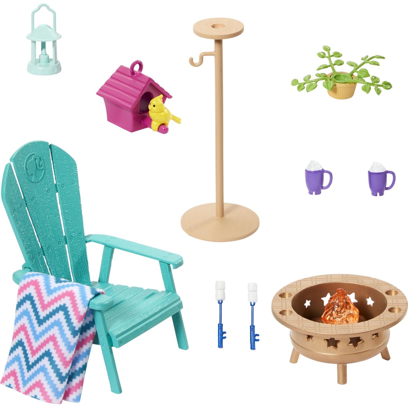 Mattel Barbie Έπιπλα Backyard Patio (HJV32/HJV33)