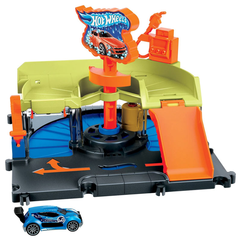 Mattel Hot Wheels City Down Town Express Car Wash (HDR24-HDR27)