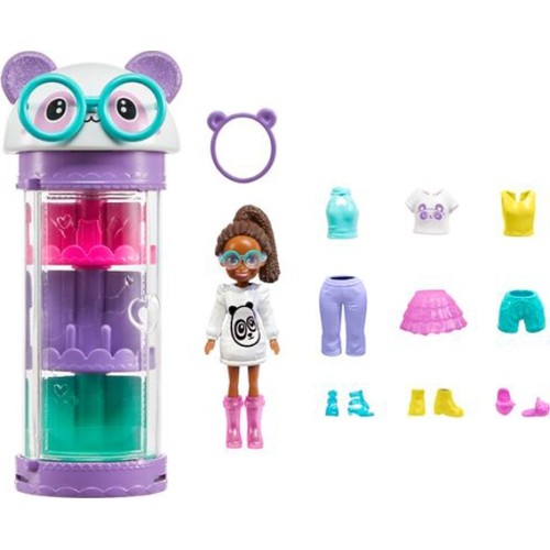 Mattel Polly Pocket Κούκλα Με Μόδες Σε Κύλινδρο – Panda (HKW04/HKW05)