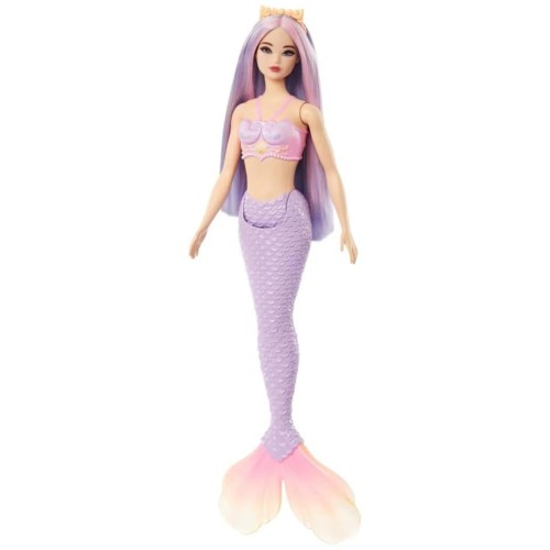 Mattel Barbie Dreamtopia Κούκλα Γοργόνα Με Μοβ Ουρά (HRR02/HRR06)