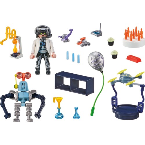 Playmobil My Life Gift Set - Πάρτυ Στο Εργαστήριο Του Τρελοεπιστήμονα (71450)