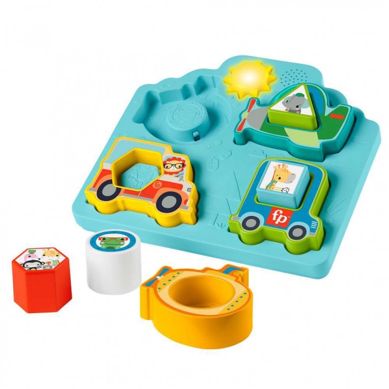 Fisher Price Παζλ Οχημάτων Με Σχήματα Και Ήχους (HRP31)