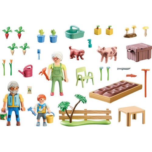 Playmobil Country - Ο Λαχανόκηπος Του Παππού & Της Γιαγιάς (71443)