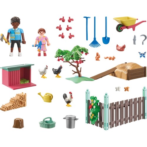 Playmobil My Life - Κήπος Εξοχικού Σπιτιού Με Κοτέτσι (71510)