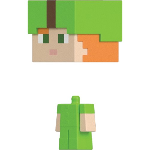 Mattel Head Μίνι Φιγούρες Minecraft Mob Head Minis Alex In Dy Minecraft Παιδική Φιγούρα Παιχνιδιού (HDV64/HTL60)