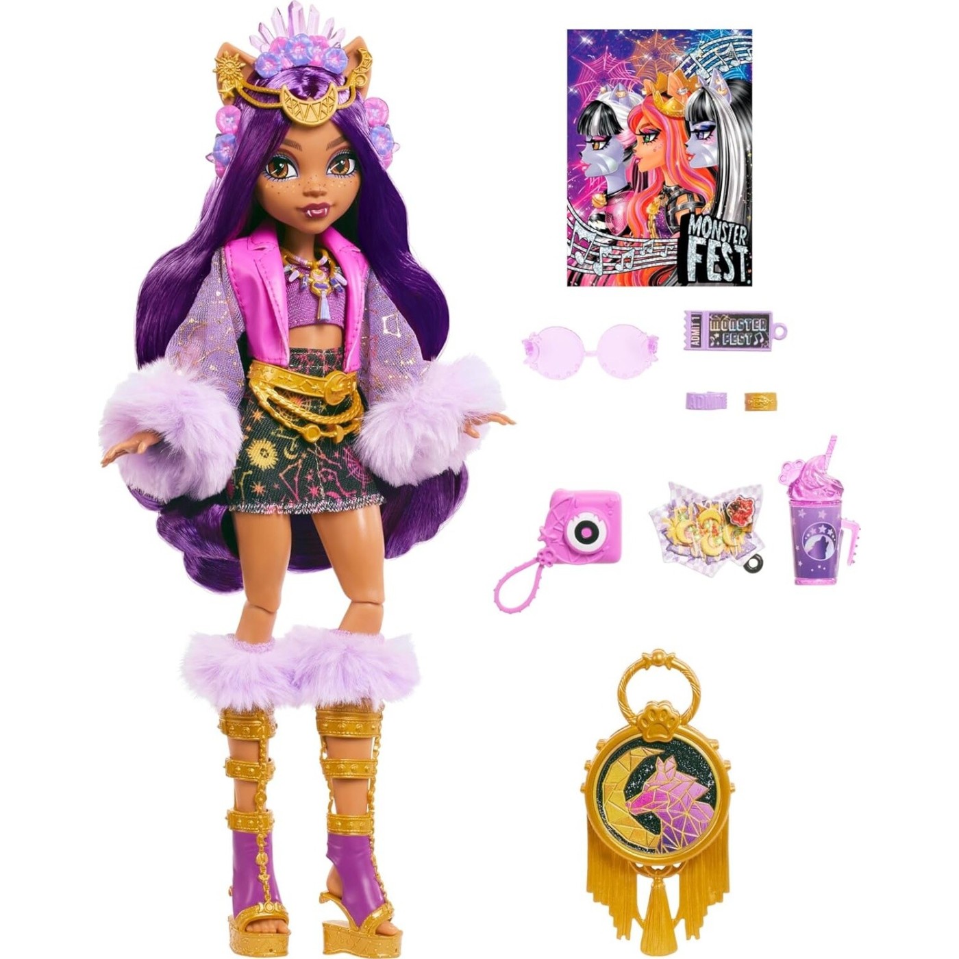 Mattel Κούκλα Monster High Monster Fest Clawdeen Wolf Fashion Doll (HXH80)