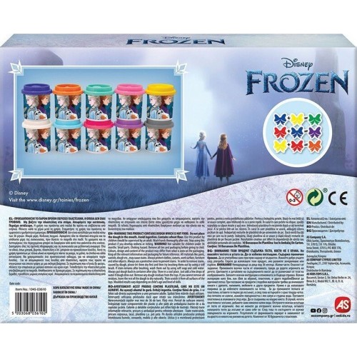 As Company Πλαστελίνη Disney Frozen 10 Βαζάκια Και Καπάκια Καλουπάκια 500gr (1045-03610)