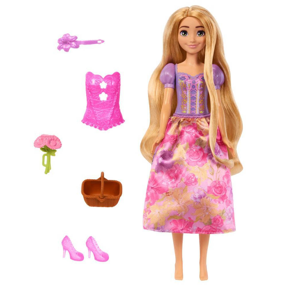 Mattel Disney Princess Spin & Reveal – Κούκλα Rapunzel (HTV86)