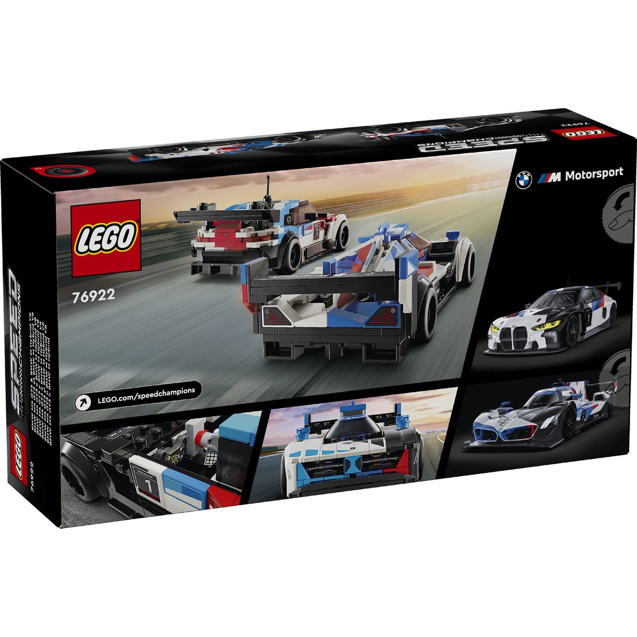 Lego Speed Champions BWM M4 GT3 & BMW M Hybrid V8 Race Cars (76922)