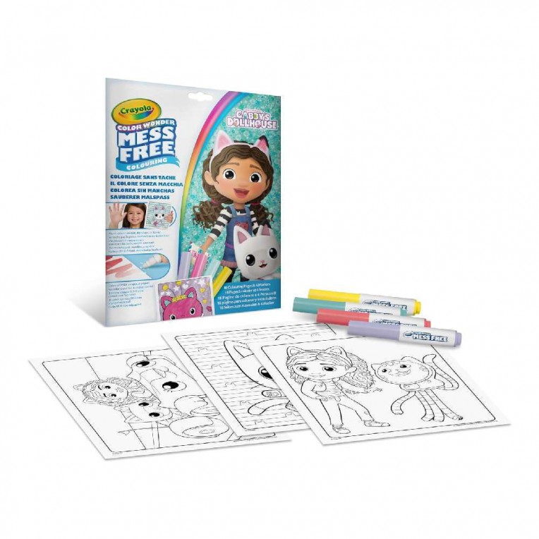 Crayola Βιβλίο Ζωγραφικής Color Wonder Gabby\'s Dollhouse (75-2861)