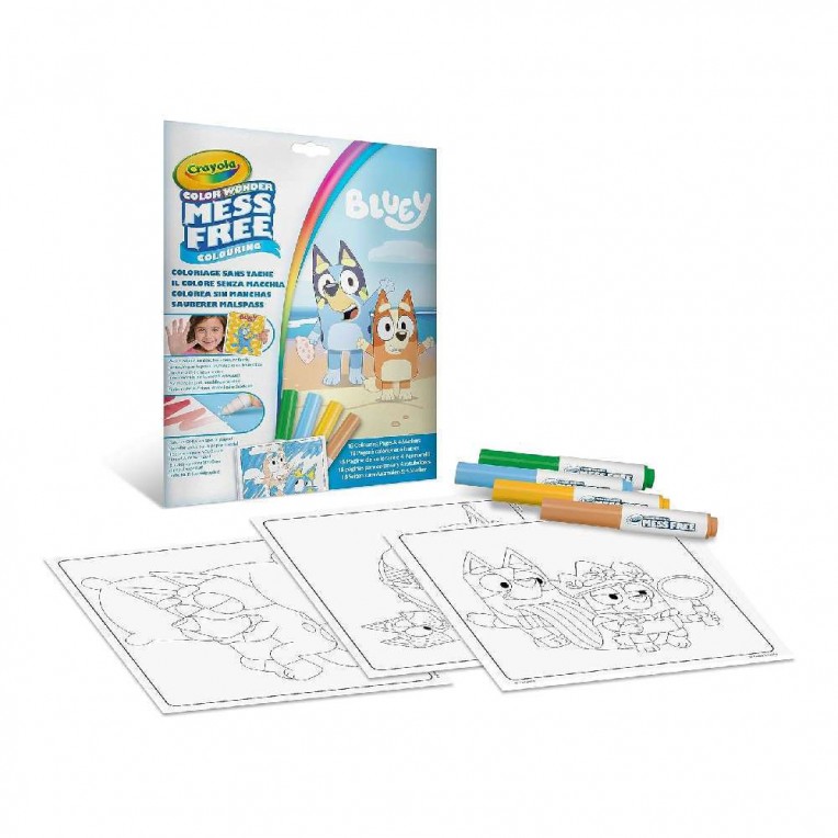 Crayola Βιβλίο Ζωγραφικής Color Wonder Bluey (75-4610)