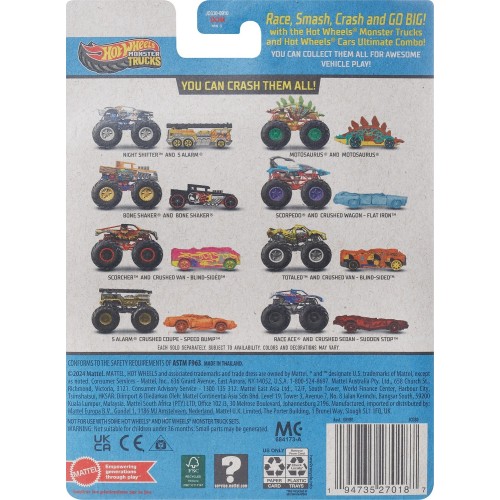 Mattel Hot Wheels Metal Monster Trucks Scorpedo (GRH81/JCG30)