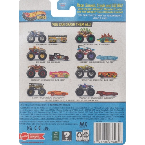 Mattel Hot Wheels Metal Monster Trucks Night Shifter Combo Pack (GRH81/JCG38)