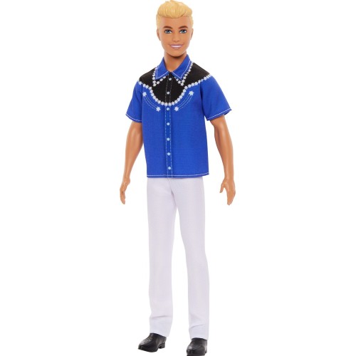 Mattel Ken Fashionistas Western Look with Blonde Hair Doll (DWK44 HRH25)