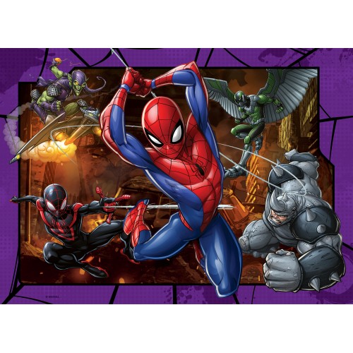 Ravensburger Παζλ 4x100 τεμ. Spiderman (12001076)