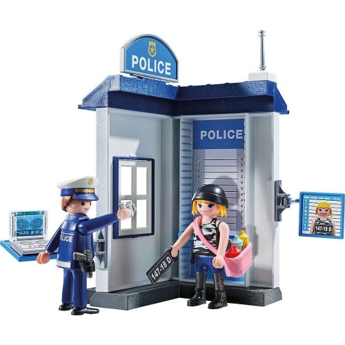 Playmobil Action Heroes Starter Pack Δωμάτιο Εξακρίβωσης Στοιχείων Συλληφθέντων (71733)