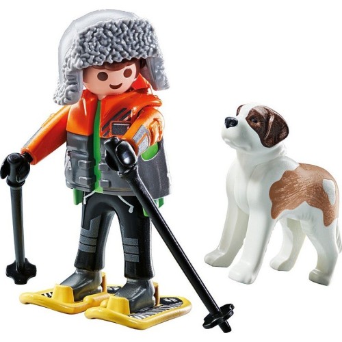 Playmobil Pet Collection -Ορειβάτης Με Σκύλο Του Αγίου Βερνάρδου (71741)