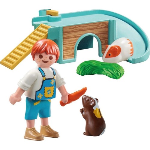 Playmobil My Life Ινδικά Χοιρίδια Με Σπιτάκι (71746)