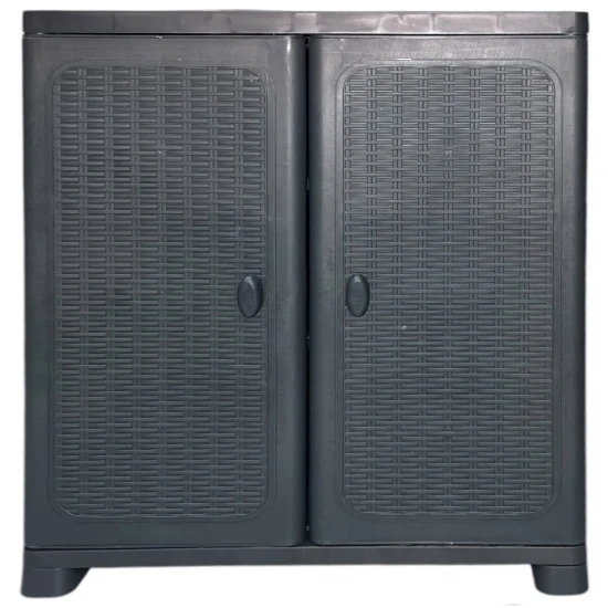 TnS Ντουλάπα Δίφυλλη Πλαστική με 2 Ράφια 70x44x91εκ (33-800-0058)