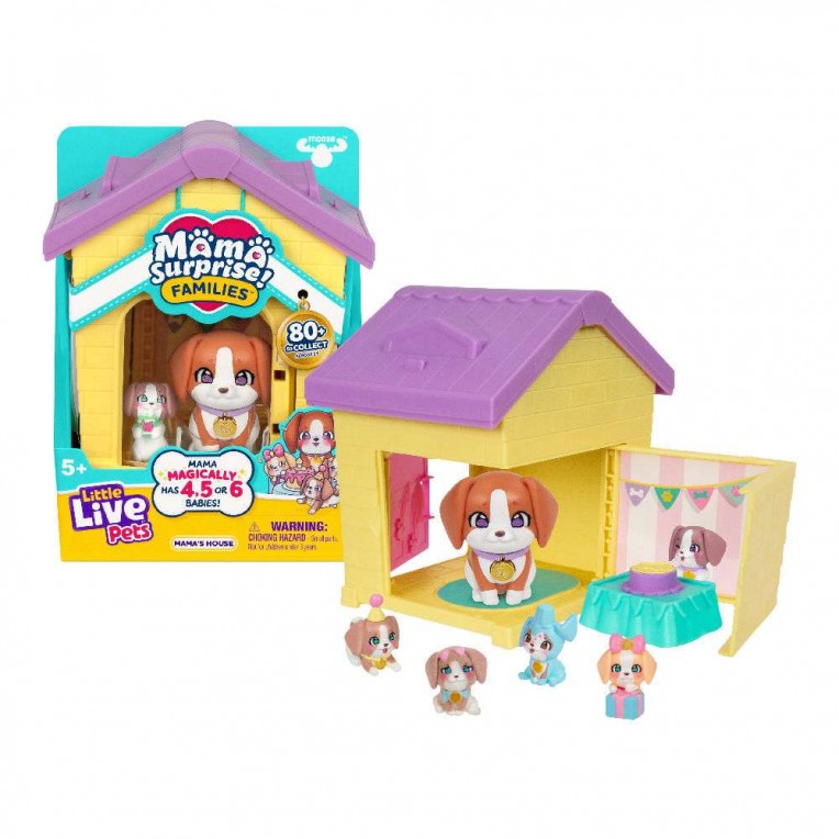 Little Live Pets Mama Surprise Families Σετ Σπιτάκι της Μαμάς & Σκυλάκια - Διάφορα Σχέδια (LP306000)
