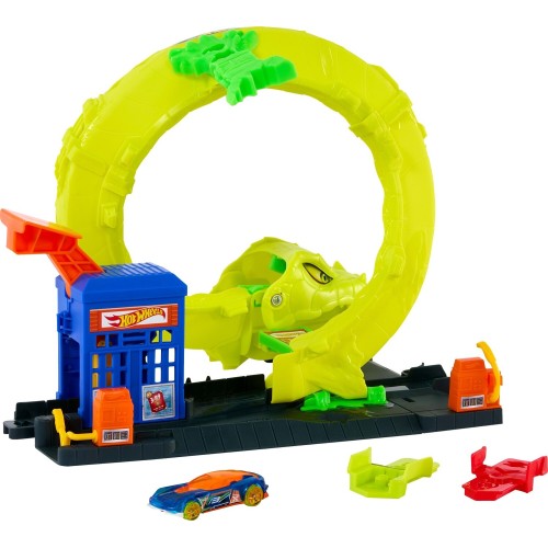 Mattel Hot Wheels Hw City- Πίστες Με Θηρια Snake Spiral Attack City Όχημα Παιχνίδι (HDR29/JBM63)