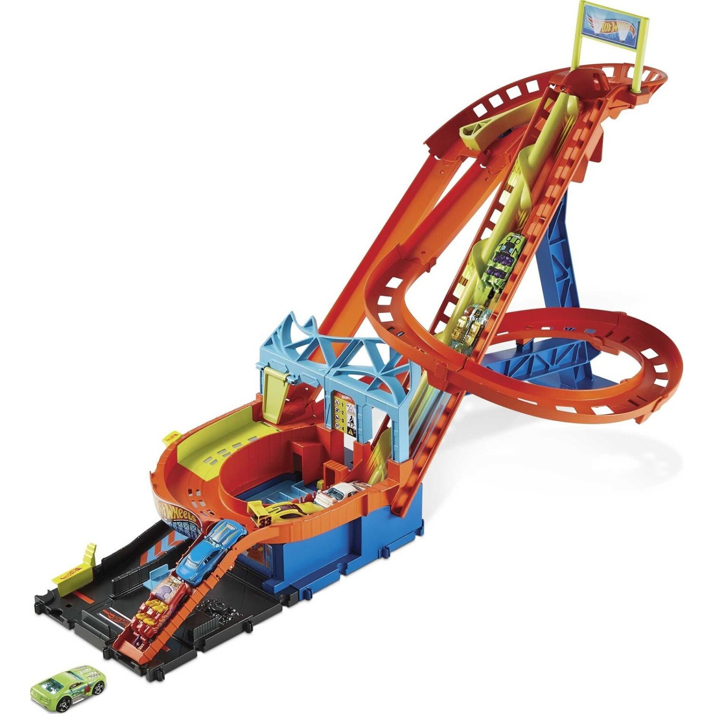 Mattel Hot Wheels City Πίστα Ράλι Τρενάκι Λούνα Παρκ (HJV69)