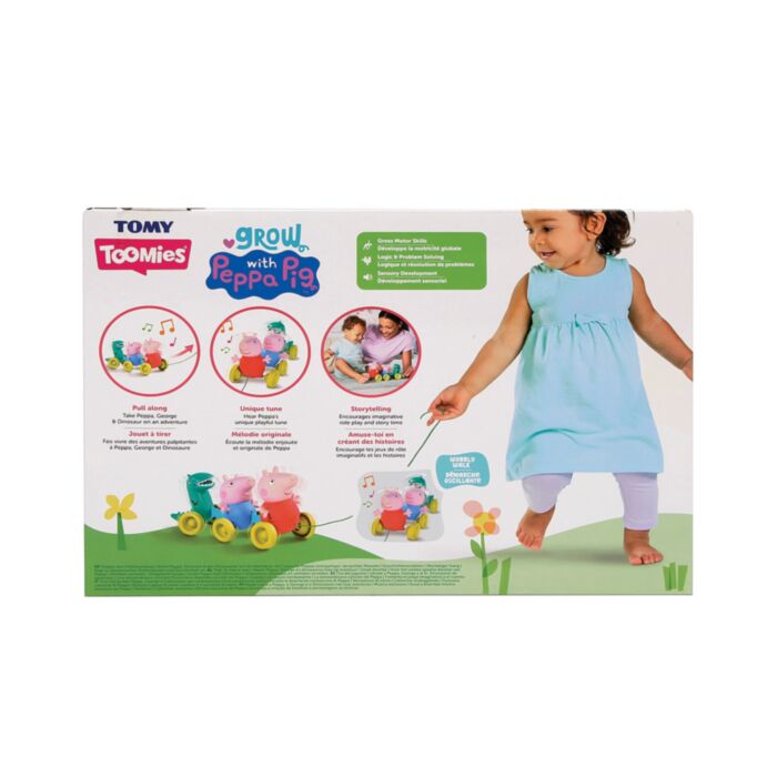 Tomy Toomies Βρεφικό Παιχνίδι Συρόμενο Οικογένεια Peppa Pig (1000-73527)