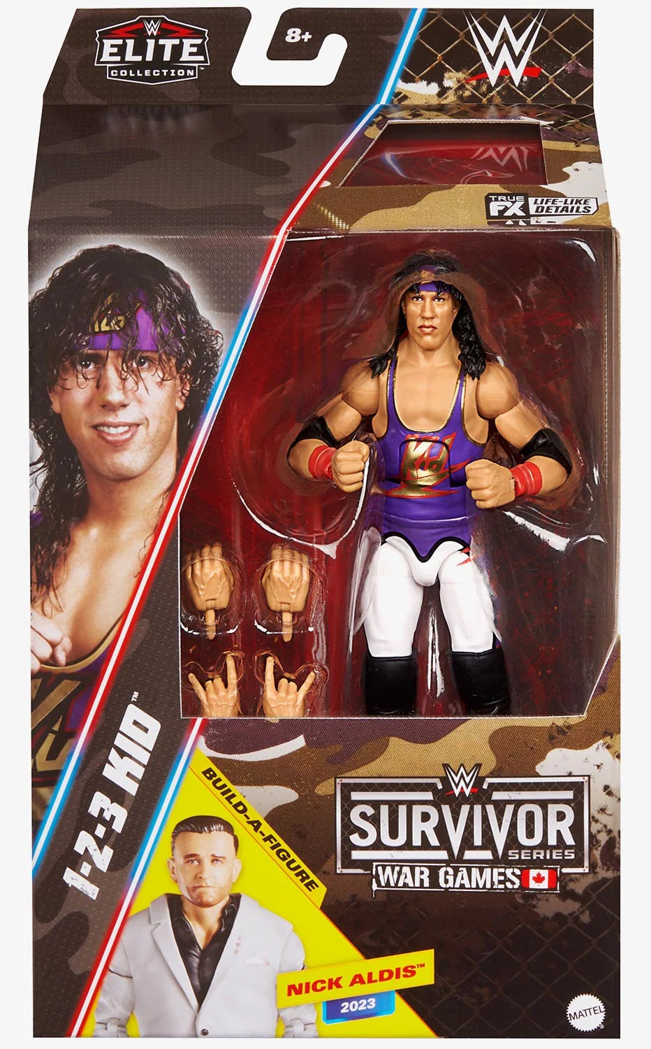 Mattel WWE Φιγούρα 17εκ Elite Collection Survivor Series War Games 1-2-3 Kid (HVF76/JCJ61)