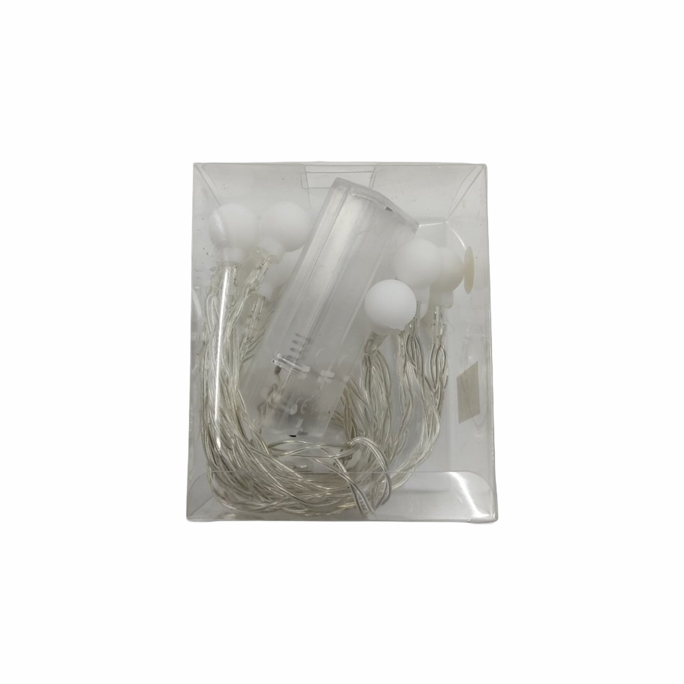 20 Διακοσμητικά Λαμπάκια Led Μπαταρίας Γλομπάκια 3m Λευκό Θερμό