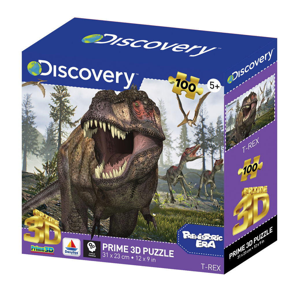 3D Effect Discovery – Tyrannosaurus rex (100τμχ) 13574