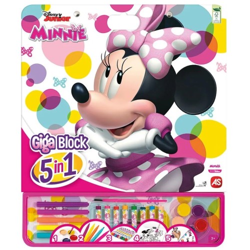 AS Company Σετ Ζωγραφικής Giga Block 5 Σε 1 Minnie Doodle Fun (1023-62749)