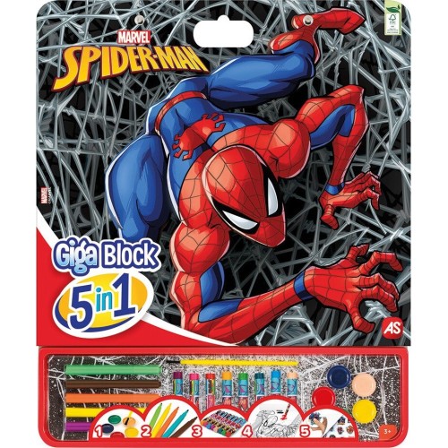 AS Company Σετ Ζωγραφικής Spiderman 5 Σε 1 (1023-62752)