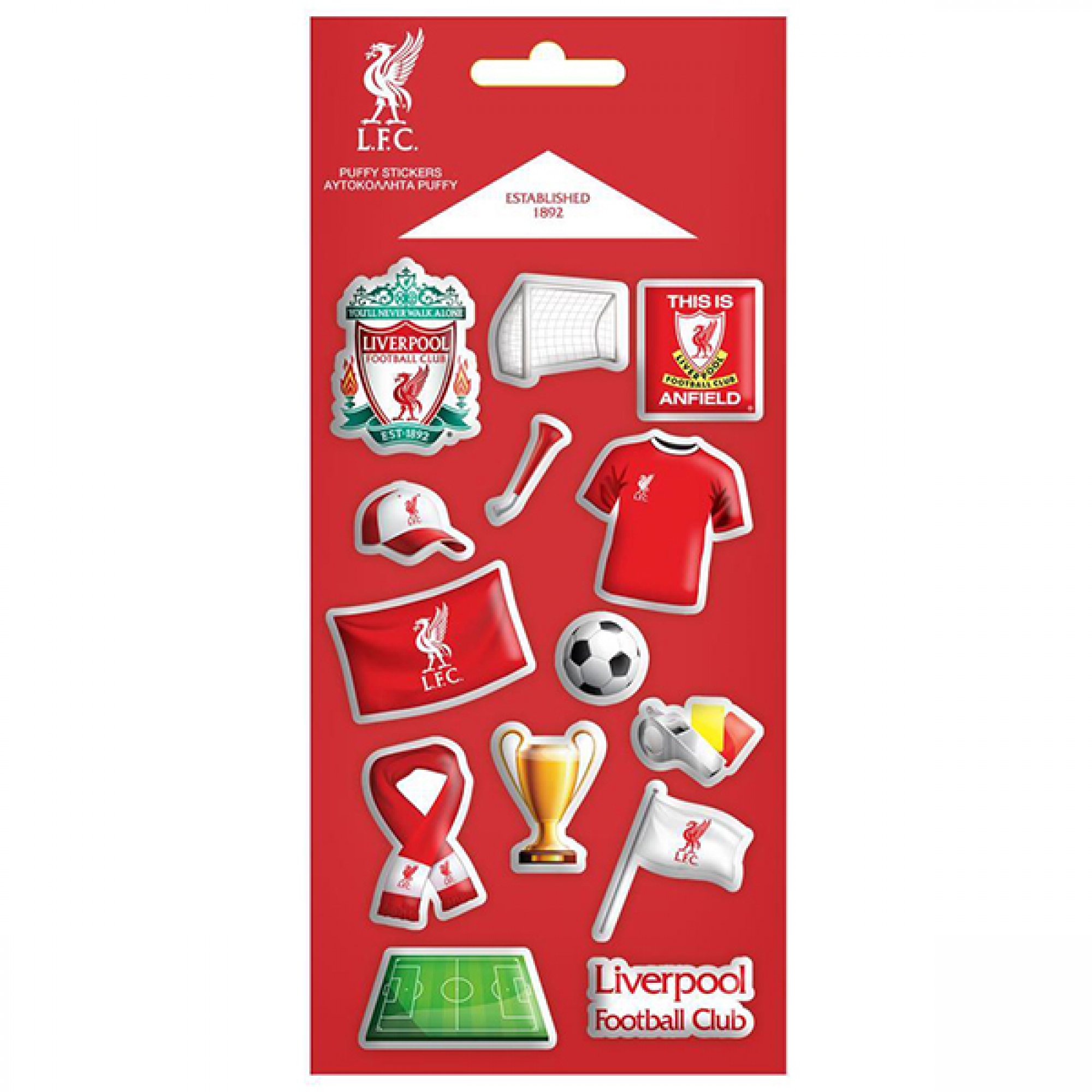 Αυτοκόλλητα Puffy 10x22 Εκατοστά Liverpool