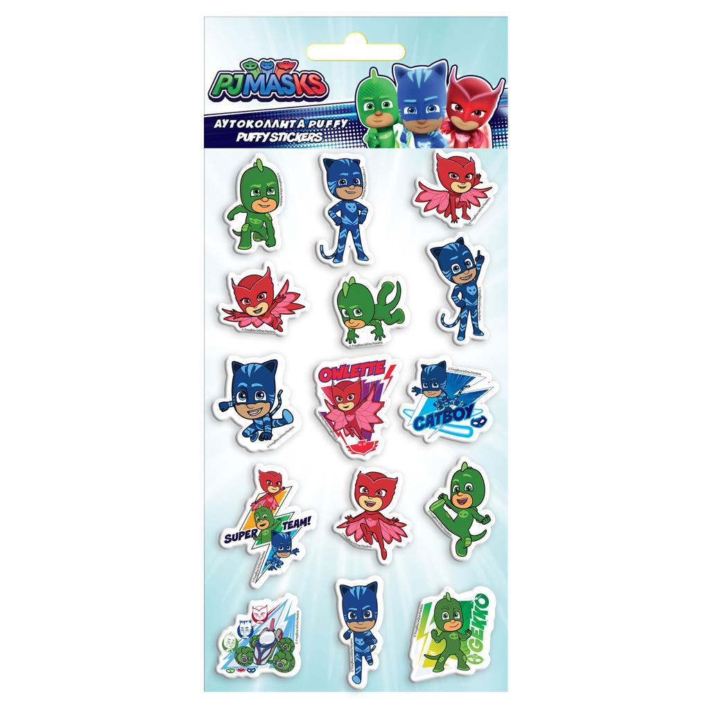 Αυτοκόλλητα Puffy PJ Masks 10x22cm (000484292)