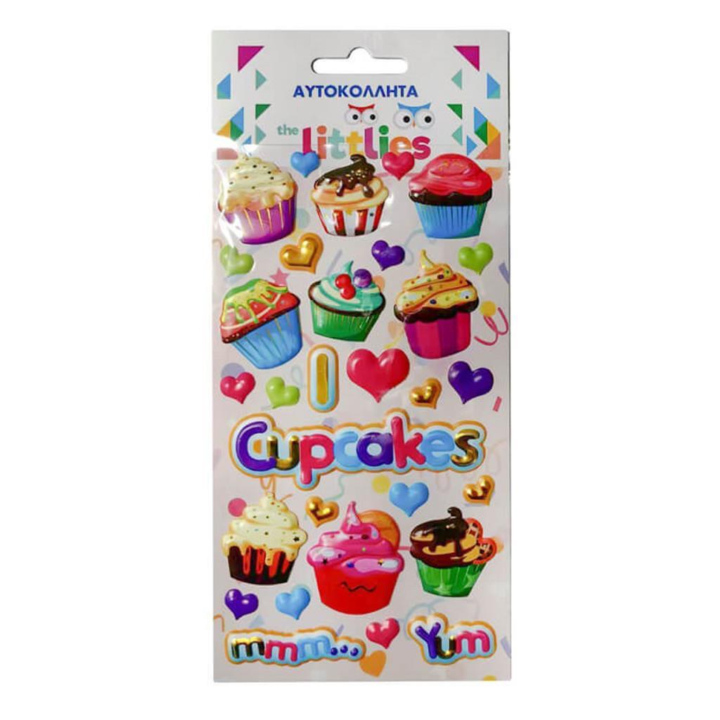 Αυτοκόλλητα Puffy The Littlies Cupcakes 10x22cm (000646982)