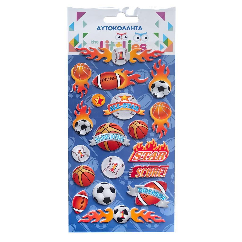 Αυτοκόλλητα Puffy The Littlies Sports 10x22cm (000646971)