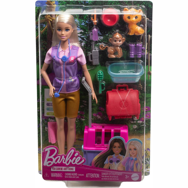 Barbie Κούκλα Διασώστρια Άγριων Ζώων (HRG50)