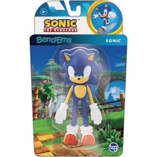 Bend-Ems Sonic Thhe Hedgehog Φιγούρες-4 Σχέδια (BEH00000)