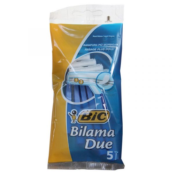 Bic Bilama Due Ξυραφάκια Μίας Χρήσης Διπλή Λεπίδα 5τμχ