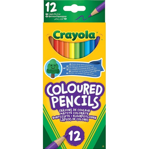 Crayola 12 Coloured Χρωματιστές Ξυλομπογιές (3620)