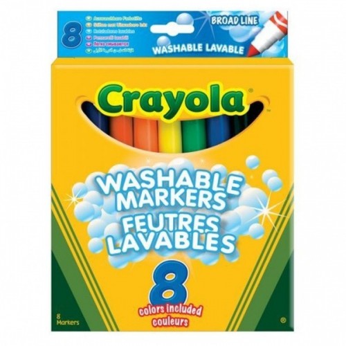 Crayola 8 Μαρκαδόροι Χονδροί Washable (58-8328G)