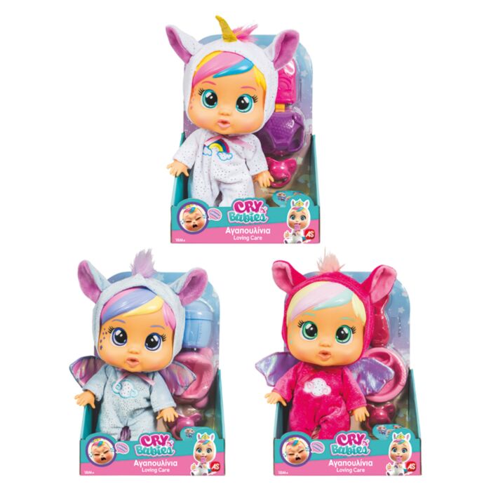 Cry Babies Κλαψουλίνια Αγαπουλίνια Loving Care Fantasy - Διαδραστική Κούκλα Κλαίει Με Αληθινά Δάκρυα (4104-91595)