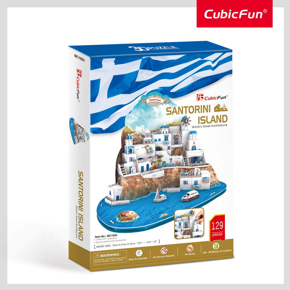 CubicFun Santorini Island (129τμχ) Mc195h